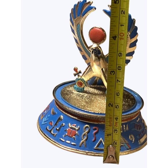 Egyptian Ra-Harakhty Sun God Figurine Sculpture Limited Edition Hand-Painted - Picture 8 of 12
